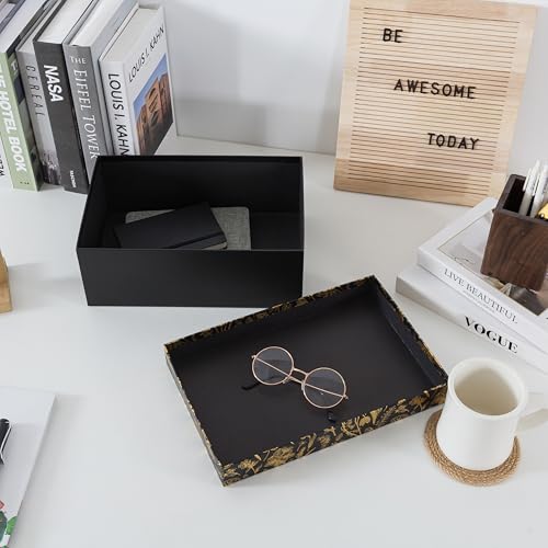 Soul & Lane - Photo Memory Storage Box, 11.7x7.7x4.5 In, Golden Twilight - color: Golden Twilight