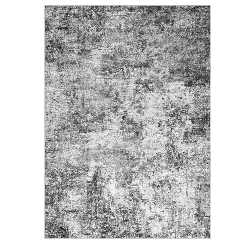 DMOYEST Area Rug Living Room Rugs 7x9 Washable Abstract Grey Carpet - color: Grey, size: 7' x 9' (Rectangular)