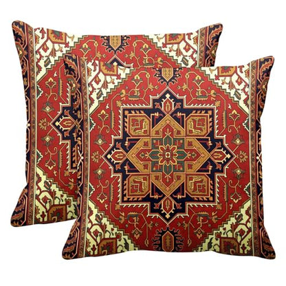 Britimes Throw Pillow Covers Set of 2, 18 x 18 Inch, Abstract Aztec - color: Ethnic Tribal 27, size: 18" x 18" (Pack of 2)