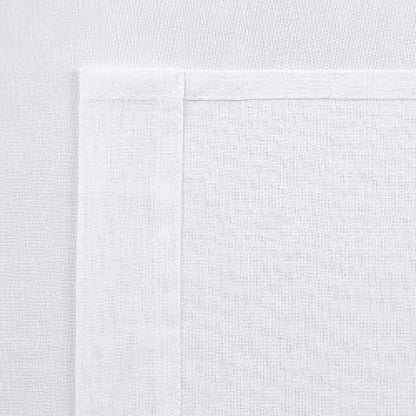 DWCN White Sheer Curtains Linen Look Grommet Long Curtain for Bedroom Voile Sheer Drapes Set of 2 Panels, 52 x 95 Inch Length - color: White, size: 52"W x 95"L (Pack of 2)