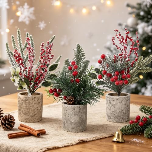winemana Mini Christmas Tree Table Decorations Indoor Holiday Office Decor - size: Style 5