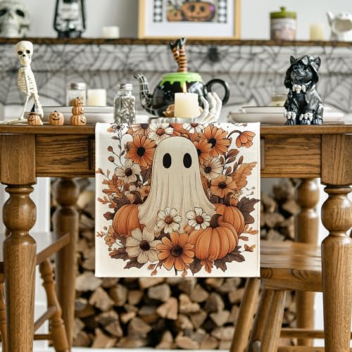 Artoid Mode 210 GSM Halloween Table Runner Home Party Decor 13x48 Inch - size: 13" x 48", Table Runner