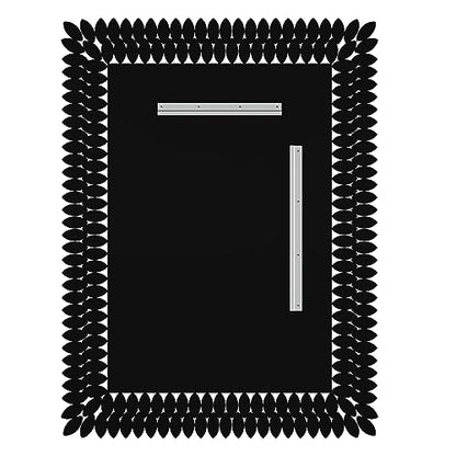 Kelly Miller 30"x40" Jeweled Luxury Rectangle Decorative Wall Mirror - size: 40"L x 30"W