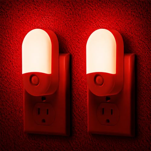 L LOHAS LED Red Night Light, Night Lights Plug into Wall[2 Pack] - color: Red, size: 2 Count (Pack of 1)