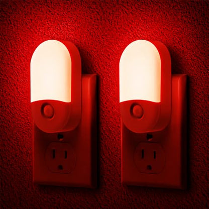 L LOHAS LED Red Night Light, Night Lights Plug into Wall[2 Pack] - color: Red, size: 2 Count (Pack of 1)