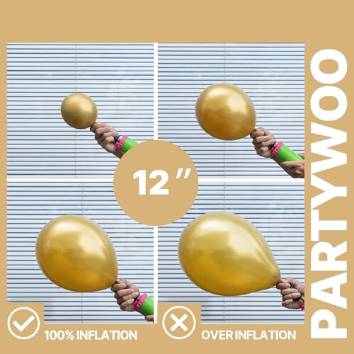 PartyWoo Metallic Balloons 66pcs 12 Inch Metallic Multicolor Balloons - color: Multi-3324