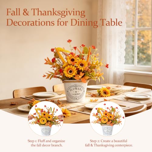 Fall Thanksgiving Table Decor, Centerpieces for Tables