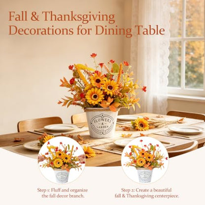 Fall Thanksgiving Table Decor, Centerpieces for Tables