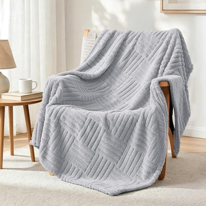 Whale Flotilla Lightweight Fleece Throw Blanket for Couch, Light Grey - color: Light Grey, size: Throw(50x60 Inch)