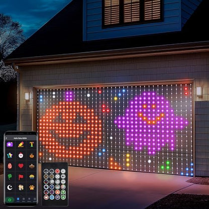 Smart Curtain Lights 800 LED Curtain String Lights with App Remote