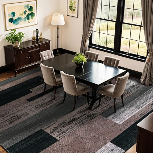 LIANLAM 8x10 Washable Area Rugs for Living Room and Bedroom(8x10,Chocolate) - color: Chocolate, size: 8' x 10' (Rectangular)