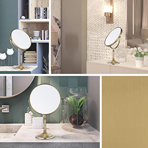 Nicesail Tabletop Makeup Mirror Magnifying Vanity Mirror 10X Antique Bronze