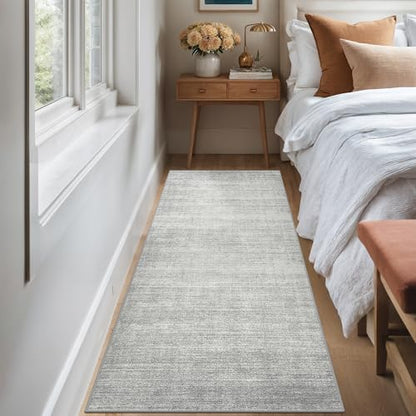 2x5 Runner Rug Non Slip, Washable Rug Runners for Hallways,Grey - color: Stripe-grey, size: 2' x 5' (Runner)