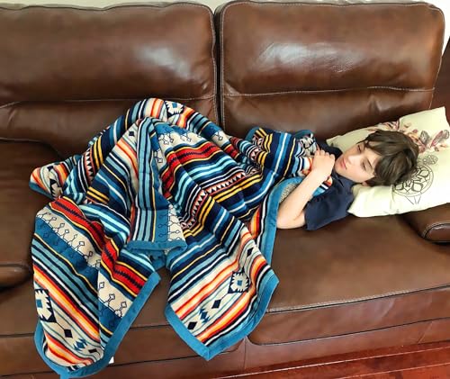 UKELER Boho Sherpa Throw 60'' x 50''- Bohemian Soft Plush Flannel Throw Blankets for Bed/Couch/Sofa/Office/Camping - color: A-bohemian, size: 50''x60''