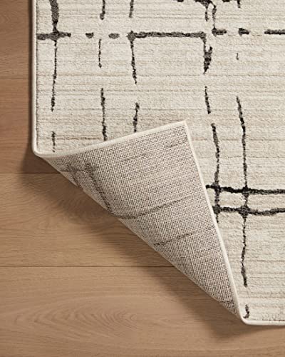 Loloi Darby Sand/Dk. Grey 6'-7" x 9'-3" Area Rug - color: Sand / Dk. Grey, size: 6'7" x 9'3" (Rectangular)