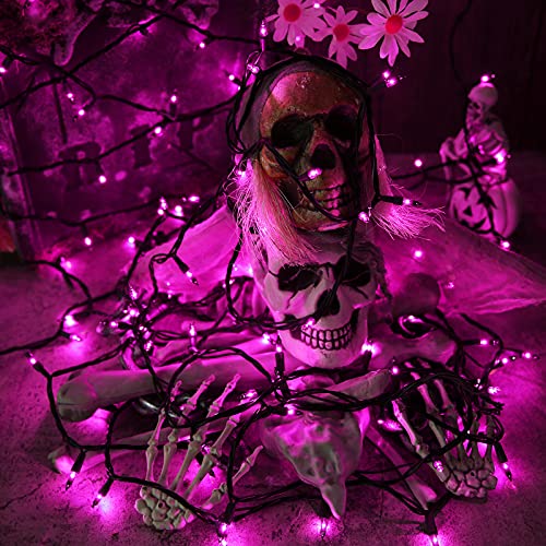 Toodour Purple Halloween Lights, 75ft 300 Count Incandescent String Lights - color: Purple, size: 75ft
