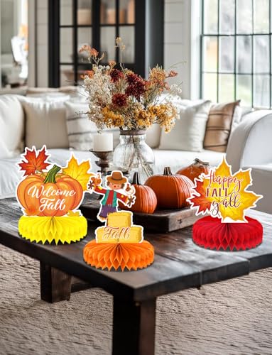 Fall Table Decorations, Thanksgiving Centerpieces for Dinner Table - style: Fall