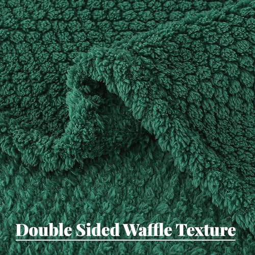 Whale Flotilla Extra Large Soft Fleece Throw Blanket for Couch - color: Emerald Green, size: Throw(50x70 In)