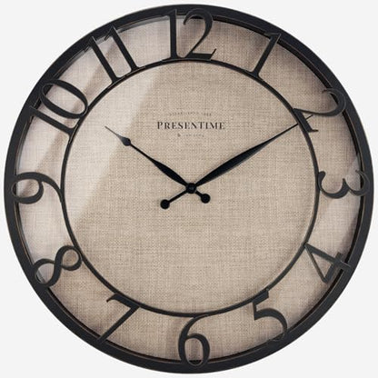 Presentime 21" Farmhouse Series Wall Clock - color: Oil Rubbed Antique Bronze, size: 21 inch