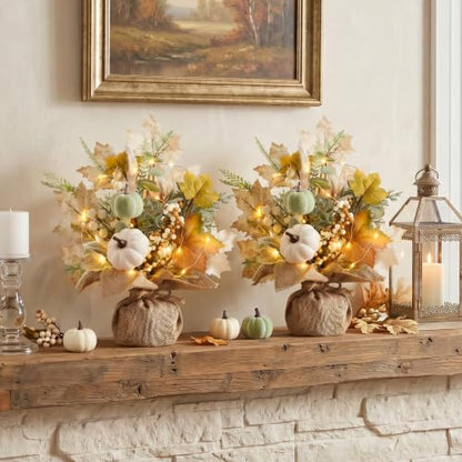 Fall Thanksgiving Table Decorations, Centerpieces for Tables, 2 Pack - style: Fall Thanksgiving Decor (2 Pcs)