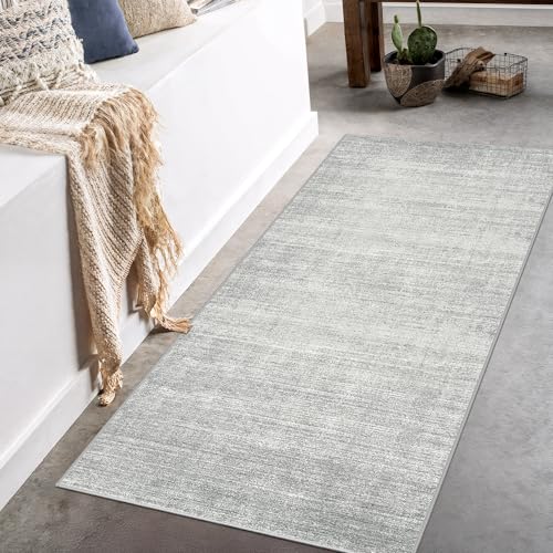 2x5 Runner Rug Non Slip, Washable Rug Runners for Hallways,Grey - color: Stripe-grey, size: 2' x 5' (Runner)