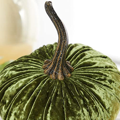 Your Heart's Content Luxe Clover 6.25 inch Velvet Pumpkin (Luxe Clover) - color: Luxe Clover