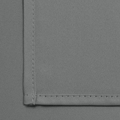 Yakamok Grey Room Darkening Curtains 52x54 inch Gray Grommet-Living Room - color: Grey, size: 52"W x 54"L (Pack of 2)