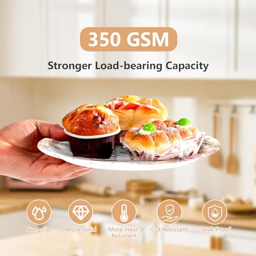 96Pcs Boho Bohemia Happy Anniversary Party Decorations, Serves 24 - style: Bohemian Wedding Plates