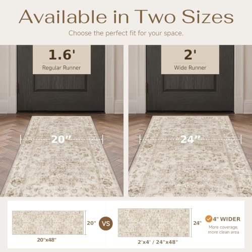 3 Piece Beige Neutral Kitchen Rug Set - color: Neutral | Beige, size: 24"x36"+24"x48"+24"x60"