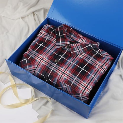 Blue Gift Box,19x16x6 Extra Large Gift Boxes With Lids For Presents Includes Ribbon And Diy Printable Sticker Paper,Bridesmaid Proposal Box,Magnetic Gift Box For Birthday,Wedding,Graduation - color: 19x16x6inch-Blue-Pack 1