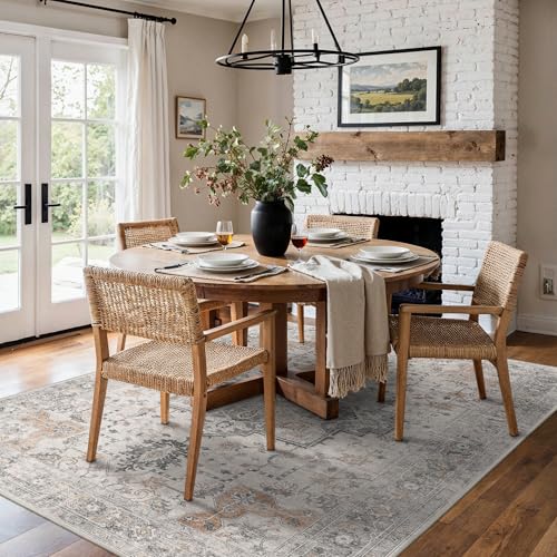 BESBLEE 6x9 Area Rug for Living Room,Washable Non Slip, Light Taupe Brown - color: Light Taupe Brown, size: 6' x 9' (Rectangular)