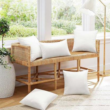 Ashler Outdoor Pillows, 18 x 18 Waterproof Pillow Inserts Set of 4 - size: 18 X 18 Inches - 4 Count