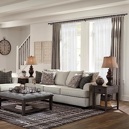 Double Curtain Rods for Windows 36-72 Inches, 1'' Front and 5/8''Back Double Drapery Rods with Premium Aluminum Brackets and End Cap Finials, Adjustable Matte Black Double Window Curtain Rod - color: Matte Black, size: 36-72"
