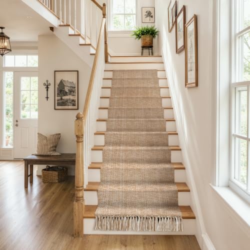Collive Long Entry Hall Runner Rug, 2.6x14 ft Kitchen Carpet - color: Tan/Cream, size: 2.6' x 14' (Rectangular)