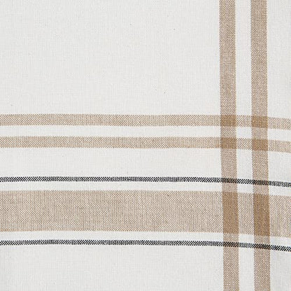 DII French Stripe Dining Table Collection Farmhouse Style Table Runner, 14x72 Inches, White Chambray - color: White Chambray, size: 14x72 Inches (Pack of 1)