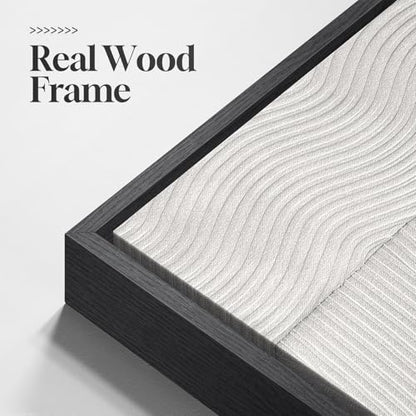 Large Framed Black and White Abstract Wall Art for Living Room Set of 3 - color: Black and White Dialogue, size: 20" W x 30" H x 3Pcs