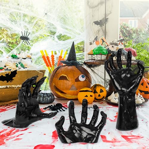 DAZONGE Halloween Decor 3Set Creepy Hands with Candles Halloween Wall Decor - size: set 1