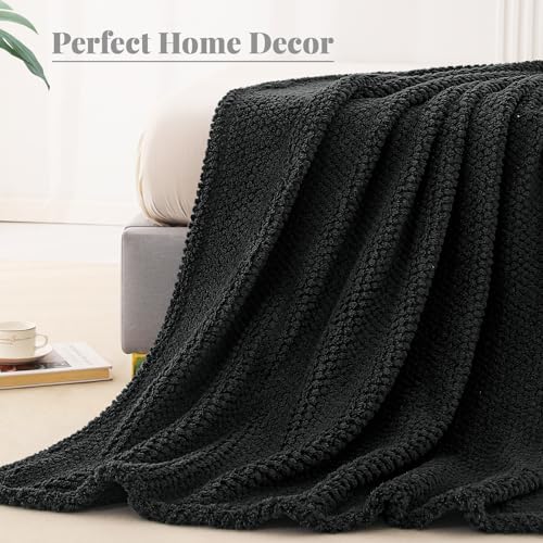 Whale Flotilla Soft Fleece Queen Size Bed Blanket, Black - color: Black, size: Queen(90x90 In)