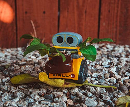 Silver Buffalo Disney Pixar WALL-E 4-Inch Ceramic Mini Planter with Artificial Succulent | Cute Small Flower Pot, Faux Indoor Plant for Desk Shelf - color: Wall-e