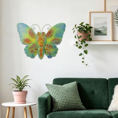 VEWOGARDEN Butterfly Wall Decor Large Outdoor Metal Wall Art - style: Large Butterfly