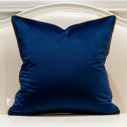 Avigers Throw Pillow Cover 18 x 18 Inch, Blue, Velvet, Hidden Zipper - color: Blue, size: 18" x 18" (Pack of 1)