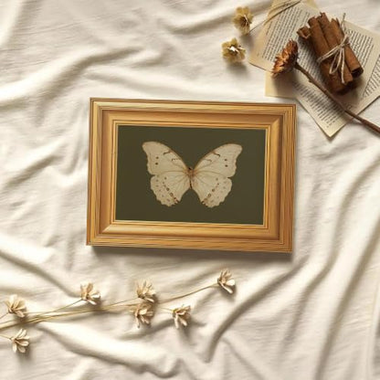 EJPFOGV Butterfly Framed Canvas Wall Art Dark Green Background 8x10 inches - color: Butterfly, size: 10"L x 8"W