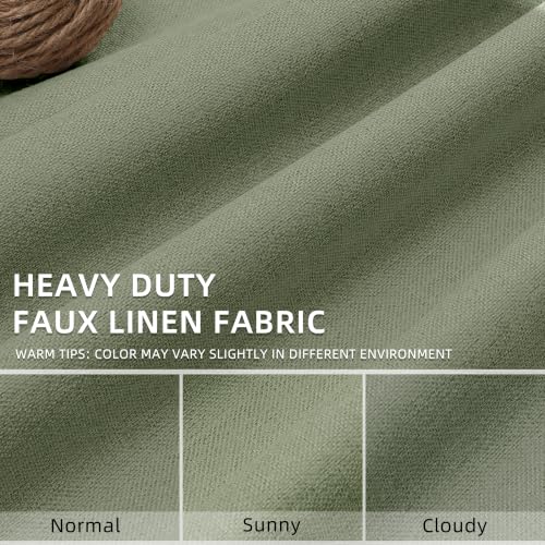 ChrisDowa Sage Green Blackout Curtains 80 Inches Long 2 Panels for Bedroom - color: Sage Green, size: 40"W x 80"L (Pack of 2)