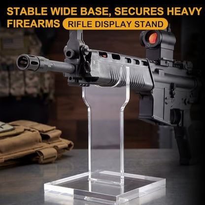 Acrylic Fake Gun Display Stands - size: 6 Inch 8 Inch, style: Wide Top