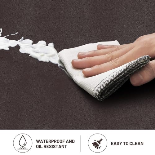 HappyTrends 2 PCS Kitchen Mat Cushioned Anti-Fatigue Floor Mat, - color: Chocolate, size: 20"x30"+20"x60"
