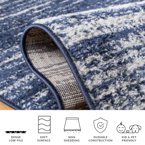 SAFAVIEH Adirondack Accent Rug 2'6"x4', Navy & Grey ADR113E - color: Navy/Grey, size: 2'6" x 4' (Rectangular)