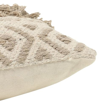 · REDEARTH · Textured Handwoven Throw Pillow Cases Geometric Craft Taupe - color: Geometric Craft Taupe, size: 18" x 18" (Pack of 2)