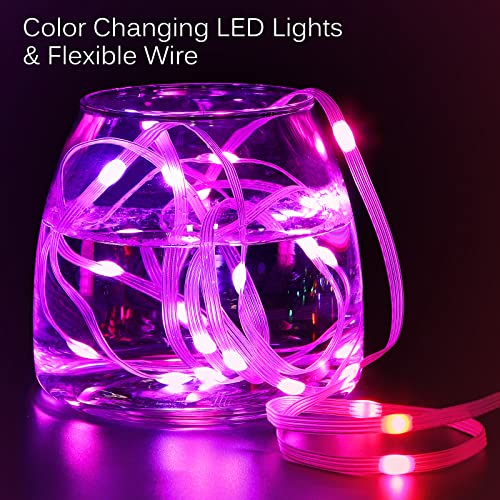 Fairy Curtain Lights 10ft x 10ft,300 LED RGB Color Changing Lights - size: 300-LED RGB 10ft x 10ft