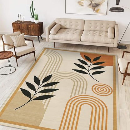 Boho Area Rug 4x6 for Living Room Mid Century Modern Area Rug - color: Boho, size: 4' x 6' (Rectangular)
