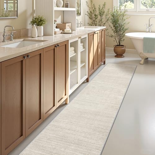 Valenrug 2x10 Runner Rug Non Slip, Washable Rug Runners for Hallways, Beige - color: 01-beige, size: 2' x 10' (Runner)